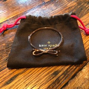 Kate Spade Rose Gold Love Notes Bow Bangle